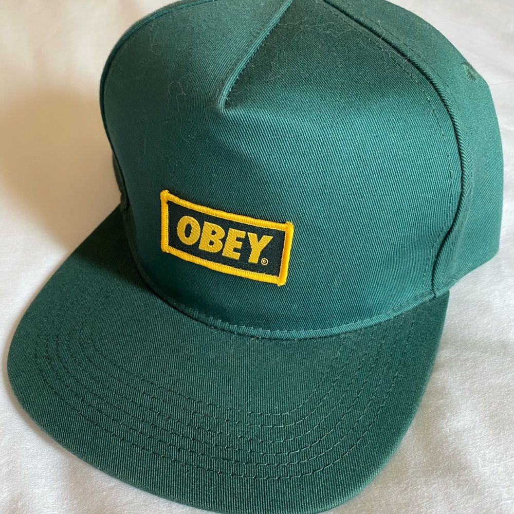 Obey | Snapback | Green and Gold
